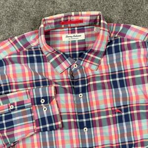 Tommy Bahama Shirt XXL Multicolor Plaid Long Sleeve The Siesta Key Men's‎